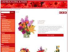 Tablet Screenshot of ladybugfloralinfayetteville.com